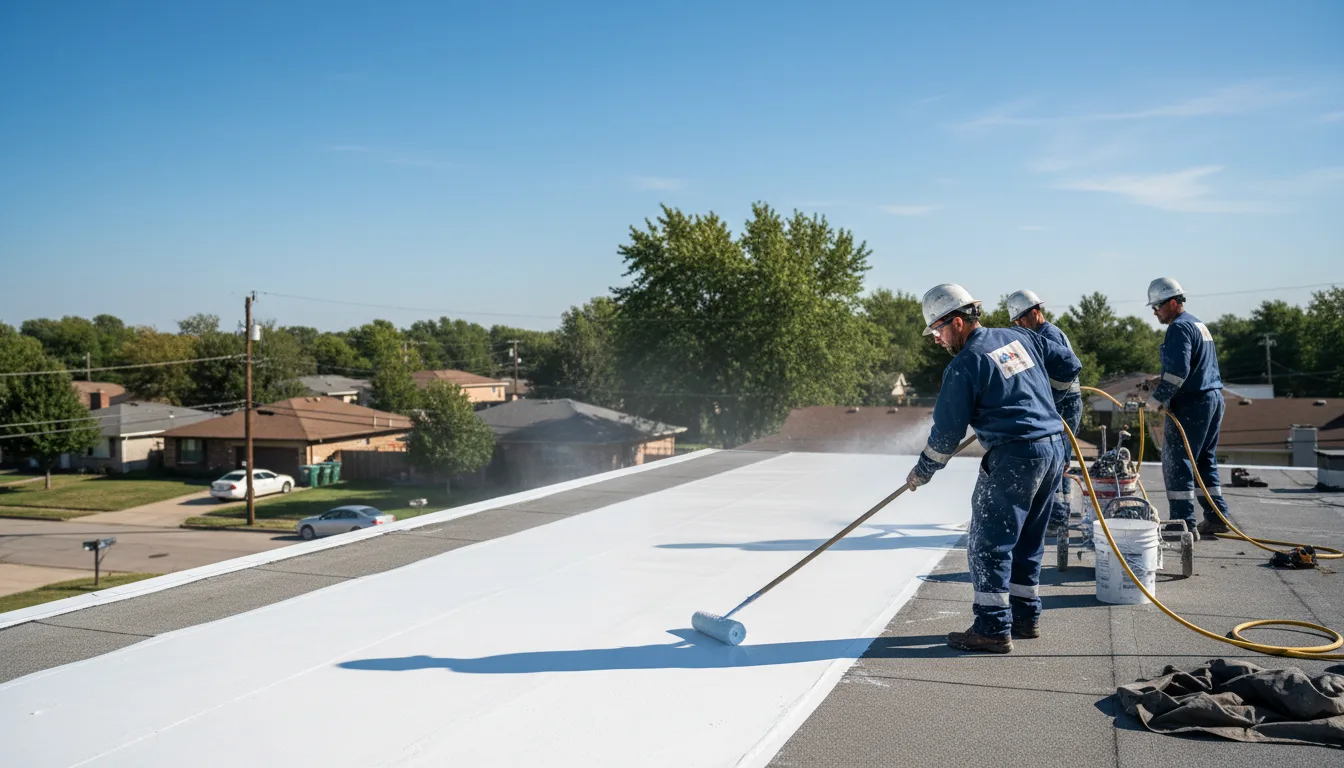 Commercial roof coating in Tecumseh, OK near me